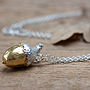 Gold Acorn Necklace, thumbnail 1 of 3