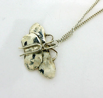 Sterling Silver Butterfly Necklace, 3 of 5