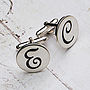 Personalised Silver Initial Cufflinks, thumbnail 1 of 11