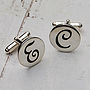 Personalised Silver Initial Cufflinks, thumbnail 2 of 11
