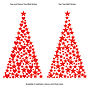 Stars And Hearts Christmas Tree Wall Sticker, thumbnail 2 of 5