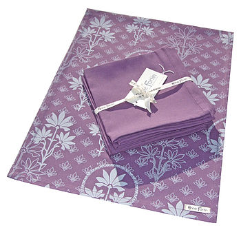 napkins runner organic notonthehighstreet fortin anne