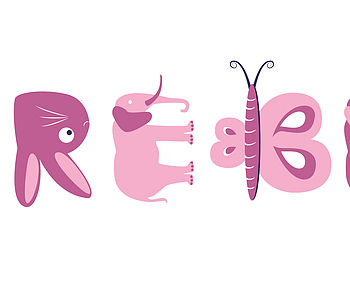 Personalised Animal Name Print, 2 of 8