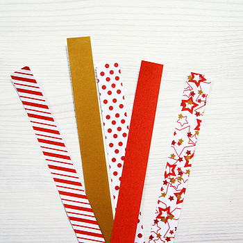 Red Christmas Paper Chain Kit, 4 of 4