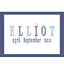 Personalised Baby Boy Name Canvas Print, thumbnail 3 of 3
