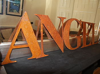 Christmas Rusty Letters, 4 of 6