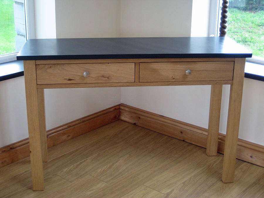 Slate And Oak Console Table By Grasi Notonthehighstreet Com Slate And Oak Console Table