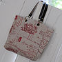 Cherub Linen Bag With Leather Handles, thumbnail 1 of 6