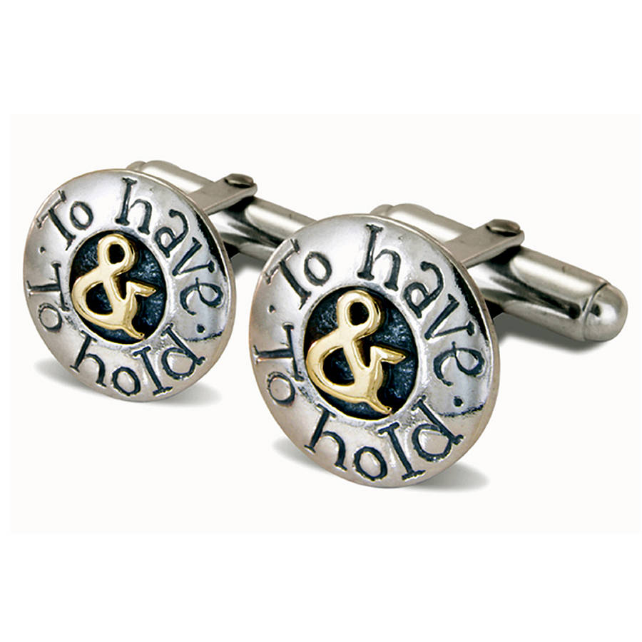 To Have And To Hold Cufflinks By Nick Hubbard Jewellery