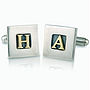 Personalised Silver And 9ct Gold Cufflinks, thumbnail 1 of 2