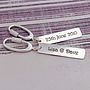 Personalised Silver Occasions Keyring, thumbnail 1 of 4