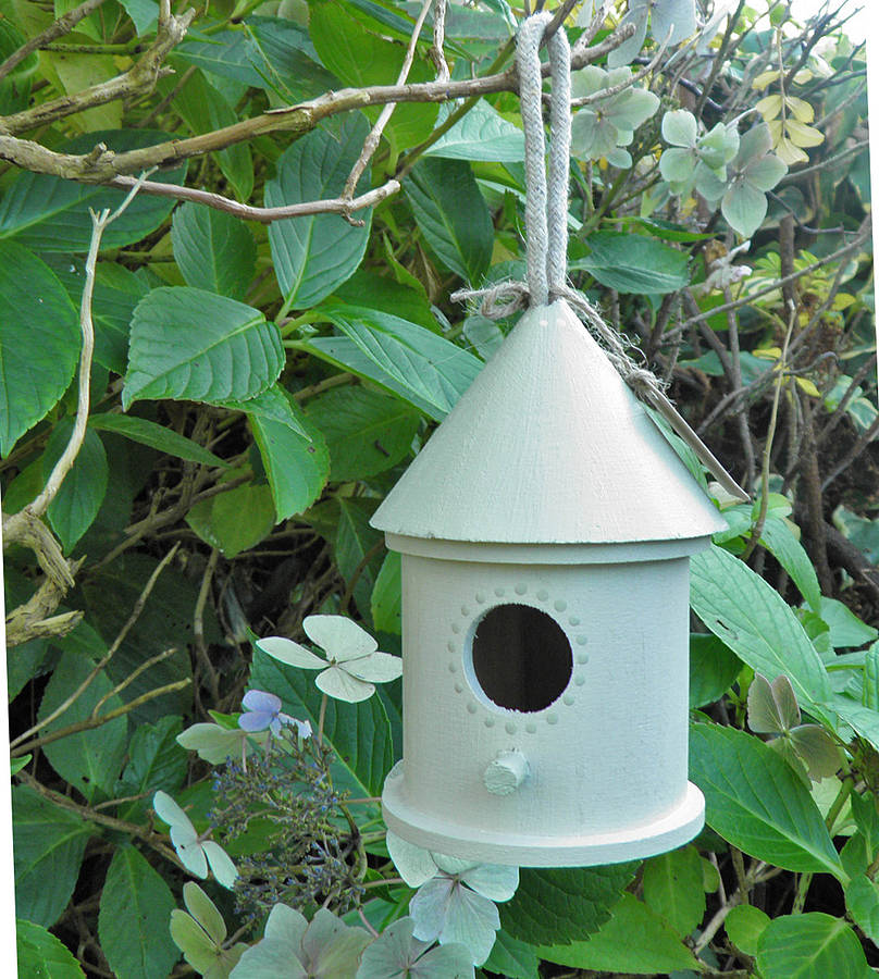 Painted Birdhouse Or Feeder By Seedlings Cards & Gifts