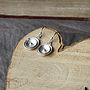 Handmade Silver Poppy Drop Earrings, thumbnail 3 of 5