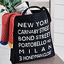 Personalised Destinations Canvas Shopper Bag, thumbnail 1 of 12
