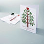 Personalised Thumbprint Christmas Tree Cards, thumbnail 2 of 6