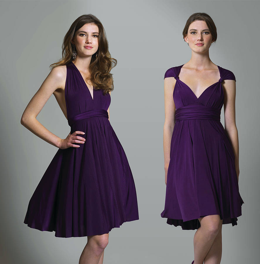 Multiway Knee Length Dress By In One Clothing | notonthehighstreet.com