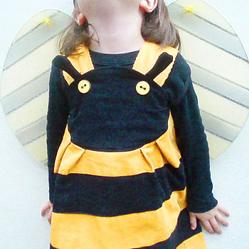 Bumble Bee Pinafore Dress, 4 of 8
