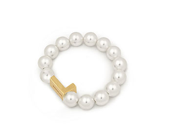 Personalised Pearl Initial Bracelet, 3 of 5