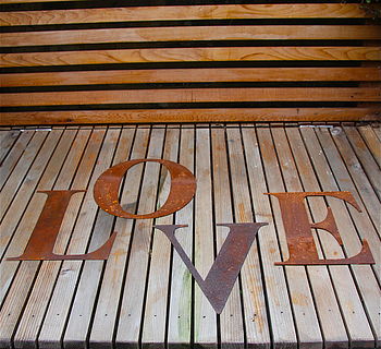 Oversized Rusted Garden Letter, 8 of 8