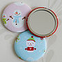 Christmas Snowman Handbag Mirror, thumbnail 2 of 3
