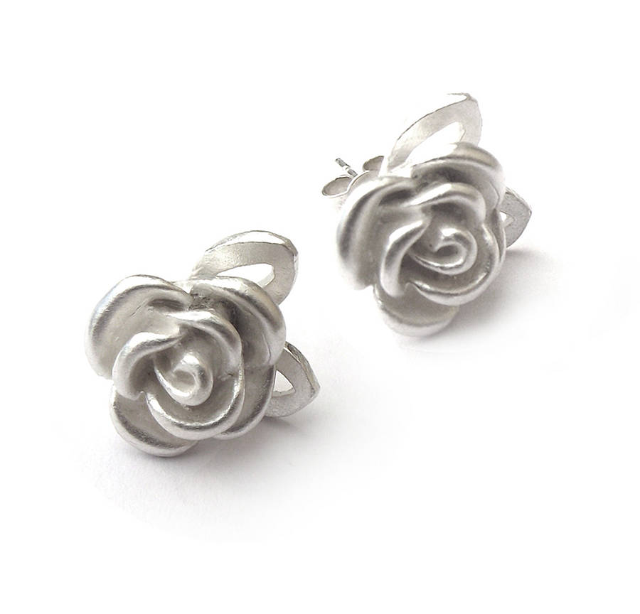 My Rose Earrings By a ring a day | notonthehighstreet.com