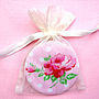 'Floral' Fabric Compact Mirror, thumbnail 4 of 5