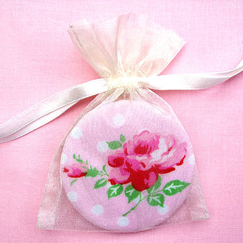 'Floral' Fabric Compact Mirror, 4 of 5