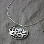 Handmade Silver Bowerbird Necklace, thumbnail 3 of 4