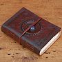 Handcrafted Medium Semi Precious Stone Leather Journal, thumbnail 6 of 11