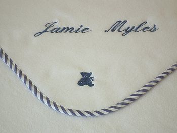Personalised Embroidered Baby Blanket, 5 of 11