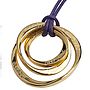 18ct Gold Vermeil Three Infinity Ring Necklace, thumbnail 2 of 6