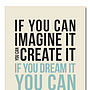 'Dream It' Typography Poster, thumbnail 3 of 3