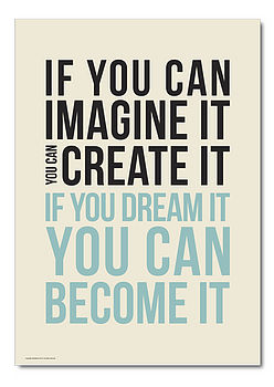 'Dream It' Typography Poster, 3 of 3