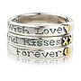 'With Love And Kisses Forever' Ring Trio, thumbnail 1 of 4