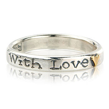 'With Love And Kisses Forever' Ring Trio, 2 of 4