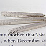 Solid Silver Bar Earrings, thumbnail 5 of 6