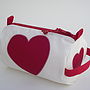 Heart Sailcloth Wash Bag, thumbnail 1 of 3