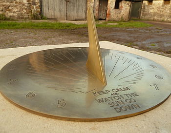 Personalised 'Keep Calm' Brass Sundial, 3 of 8