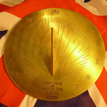 Personalised 'Keep Calm' Brass Sundial, 2 of 8