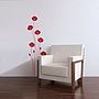 Wall Stickers: Poppies Red, thumbnail 1 of 1