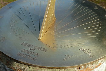 Personalised 'Keep Calm' Brass Sundial, 7 of 8