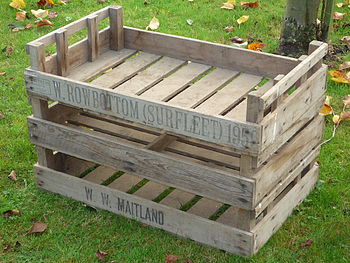 Vintage English Potato Crates Pack Of Two, 2 of 6