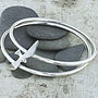 Sterling Silver Seagull Double Bangle, thumbnail 1 of 3