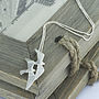 Double Sterling Silver Seagull Pendant, thumbnail 1 of 3