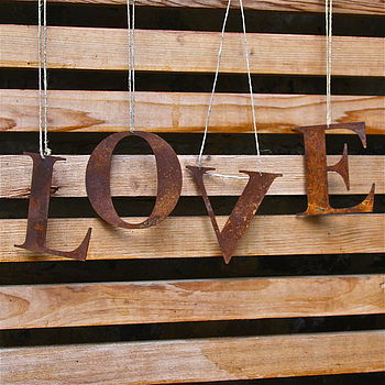 Hanging Rusty Vintaged Letter, 9 of 10