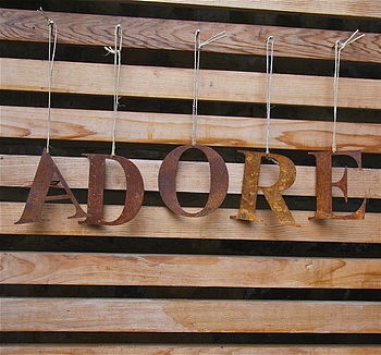 Hanging Rusty Vintaged Letter, 10 of 10