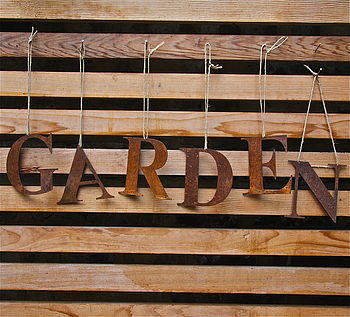 Hanging Rusty Vintaged Letter, 4 of 10
