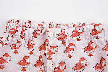 Hand Printed Chick Children's Pyjamas, 2 of 3