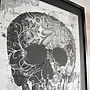 Lace Face Framed Diamante Embellished Artwork, thumbnail 3 of 4