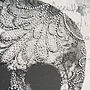 Lace Face Framed Diamante Embellished Artwork, thumbnail 4 of 4